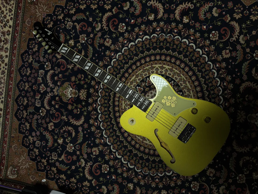 Bruno Guitars TN-295 Brass Powder Gold 정면